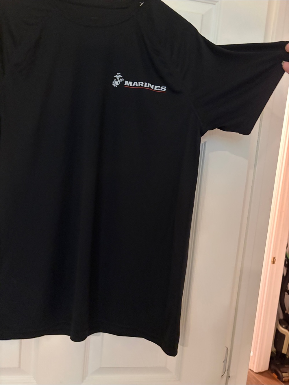 Marines Logo Black Short-Sleeve Men's Tee